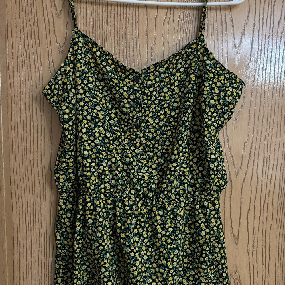 Black and Yellow Floral Camisole